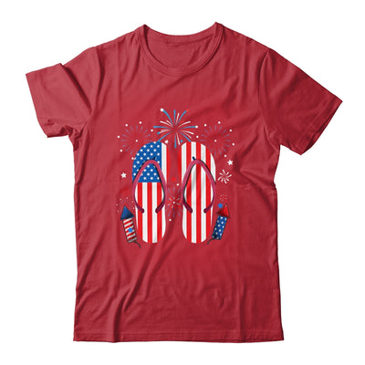 Memorial Day 4th of July Holiday Patriotic Flip Flops Shirt & Tank Top | teecentury