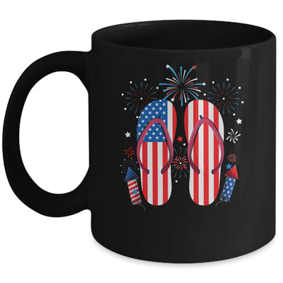 Memorial Day 4th of July Holiday Patriotic Flip Flops Mug | teecentury