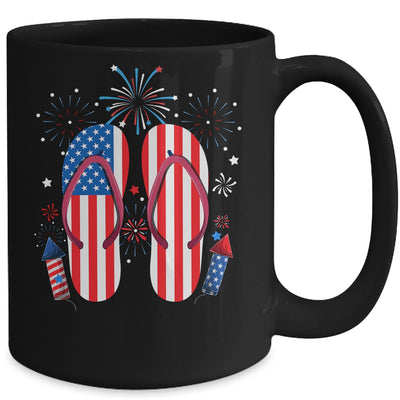 Memorial Day 4th of July Holiday Patriotic Flip Flops Mug | teecentury