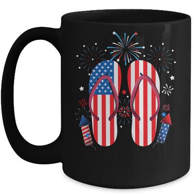 Memorial Day 4th of July Holiday Patriotic Flip Flops Mug | teecentury