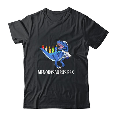 Menorasaurus Rex Menorah Dinosaur Hanukkah Chanukkah T-Shirt & Sweatshirt | Teecentury.com