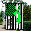 Mental Health Awareness America Flag Green Ribbon Flag | Teecentury.com