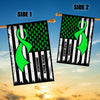 Mental Health Awareness America Flag Green Ribbon Flag | Teecentury.com