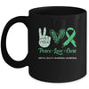 Mental Health Awareness Peace Love Cure Leopard Mug Coffee Mug | Teecentury.com