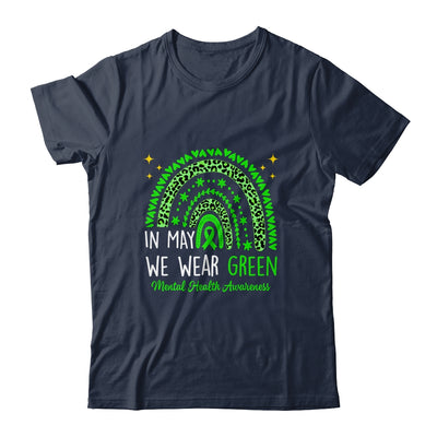 Mental Health Awareness Rainbow In May We Wear Green Shirt & Tank Top | teecentury
