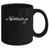 Mental Health Warrior Mental Health Awareness Green Ribbon Mug | teecentury