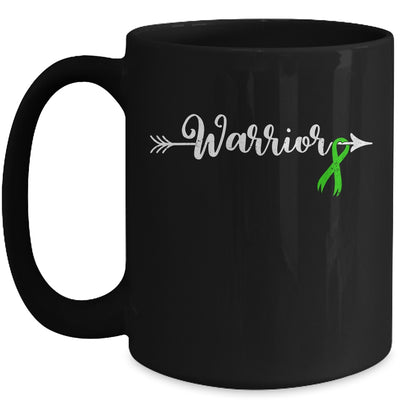 Mental Health Warrior Mental Health Awareness Green Ribbon Mug | teecentury