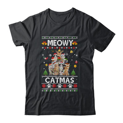 Meowy Catmas Ugly Christmas Tree Funny Xmas Cat Sweater Gift T-Shirt & Sweatshirt | Teecentury.com