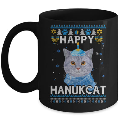 Meowzel Tov Ugly Hanukkah Cat Chanukah Mug Coffee Mug | Teecentury.com