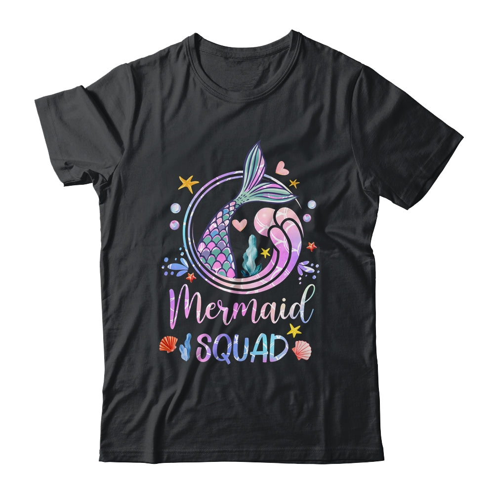 Mermaid Mom T Shirt Birthday Squad Gifts For Women Girls