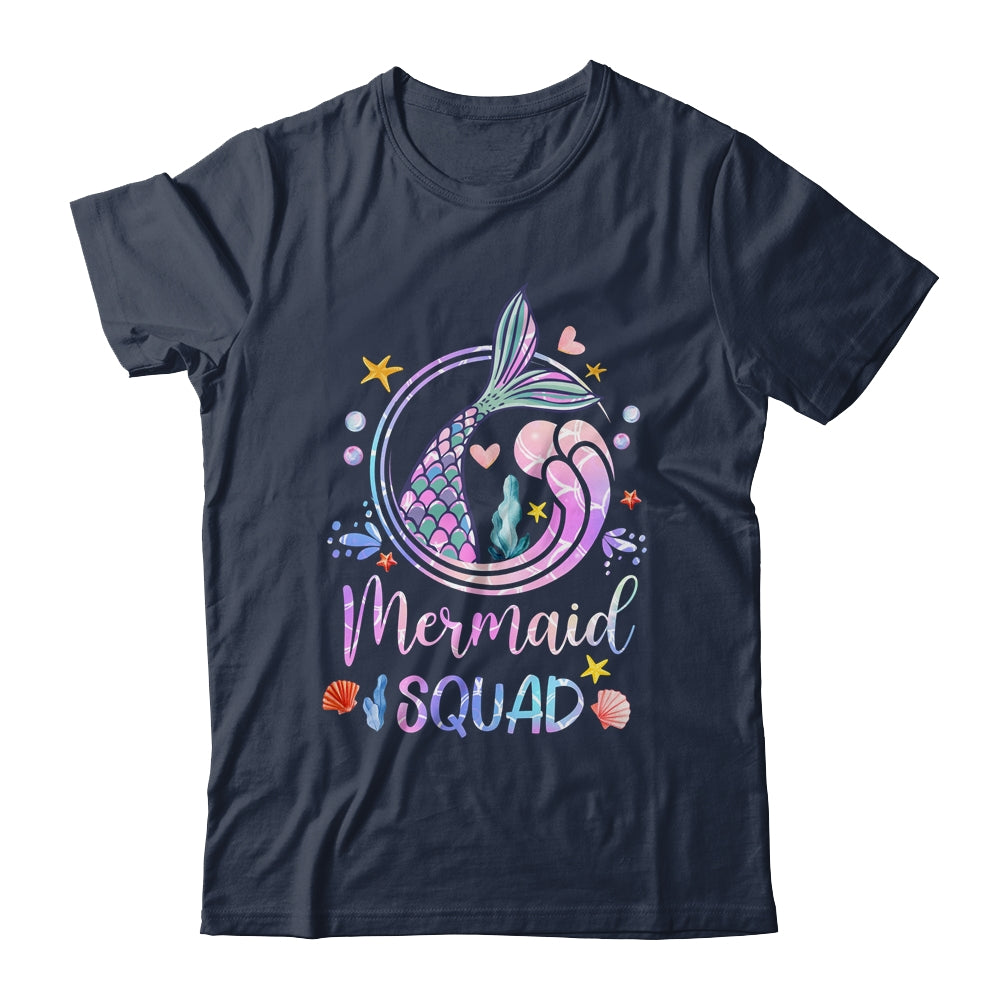 Mermaid Birthday Squad Party Girls Women Mermaid Shirt & Tank Top | teecentury