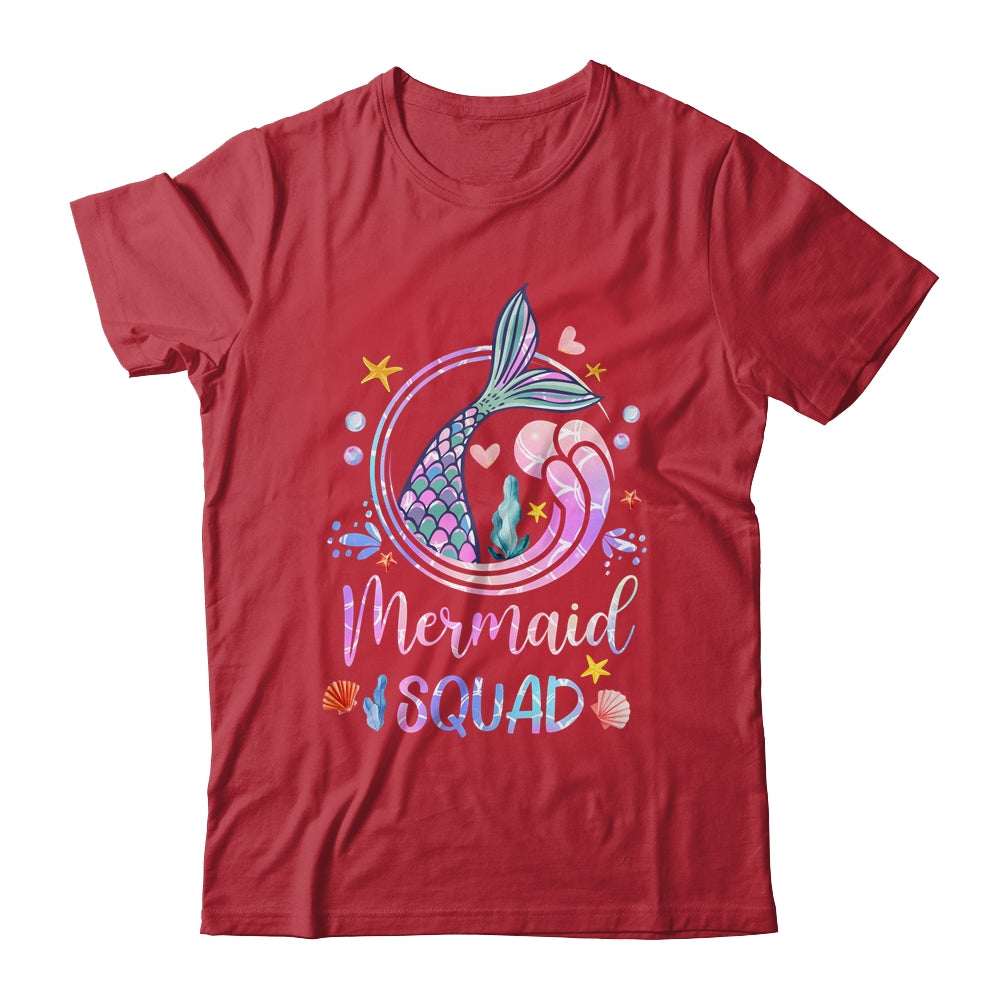 Mermaid Birthday Squad Party Girls Women Mermaid Shirt & Tank Top | teecentury