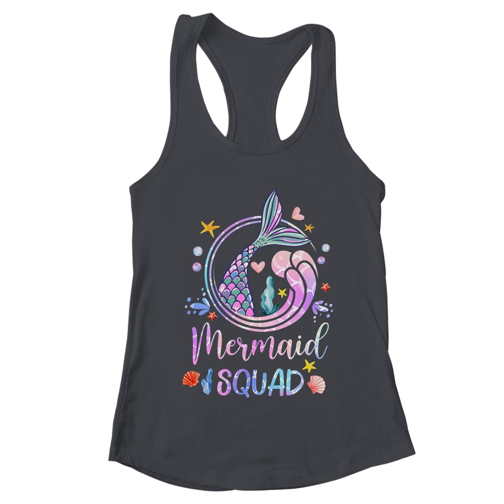 Mermaid Birthday Squad Party Girls Women Mermaid Shirt & Tank Top | teecentury