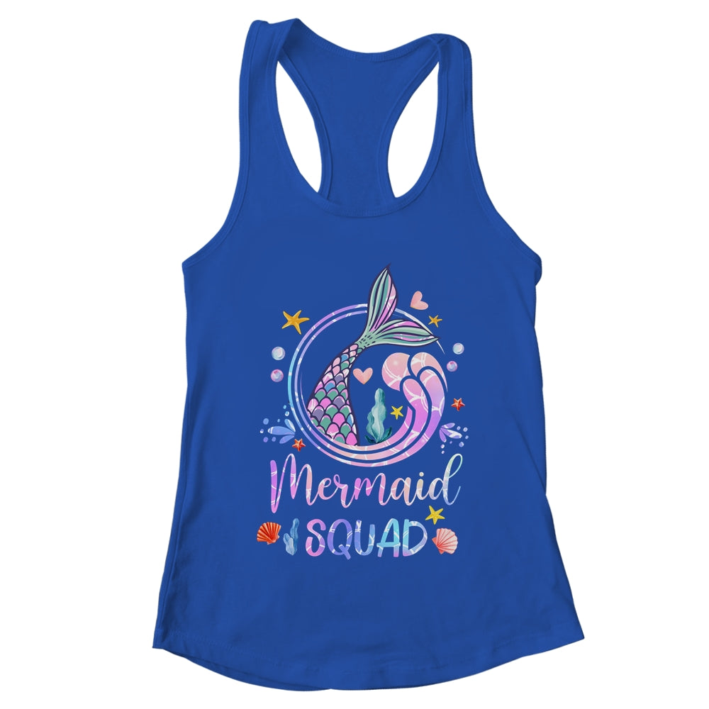 Mermaid Birthday Squad Party Girls Women Mermaid Shirt & Tank Top | teecentury