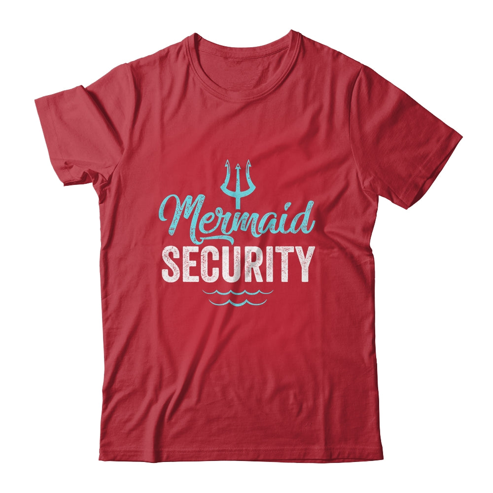 Mermaid Security Mermaid Dad Birthday Party Mer Dad Shirt & Hoodie | teecentury