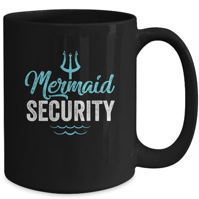 Mermaid Security Mermaid Dad Birthday Party Mer Dad Mug | teecentury