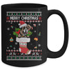 Merry Christmas Boxer In Sock Dog Funny Ugly Xmas Mug Coffee Mug | Teecentury.com