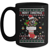 Merry Christmas Boxer In Sock Dog Funny Ugly Xmas Mug Coffee Mug | Teecentury.com