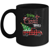 Merry Christmas Buffalo Plaid Red Truck Christian Cross Xmas Mug Coffee Mug | Teecentury.com
