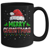 Merry Christmas Buffalo Red Plaid Santa Hat For Men Women Mug | teecentury