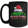 Merry Christmas Buffalo Red Plaid Santa Hat For Men Women Mug | teecentury