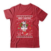 Merry Christmas Bull Terrier In Sock Dog Funny Ugly Xmas T-Shirt & Sweatshirt | Teecentury.com