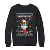 Merry Christmas Bull Terrier In Sock Dog Funny Ugly Xmas T-Shirt & Sweatshirt | Teecentury.com