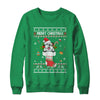 Merry Christmas Bulldog In Sock Dog Funny Ugly Xmas T-Shirt & Sweatshirt | Teecentury.com