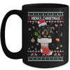 Merry Christmas Dachshund In Sock Dog Funny Ugly Xmas Mug Coffee Mug | Teecentury.com