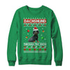 Merry Christmas Dachshund Through The Snow Funny Dog Lover T-Shirt & Sweatshirt | Teecentury.com