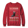 Merry Christmas Dachshund Through The Snow Funny Dog Lover T-Shirt & Sweatshirt | Teecentury.com