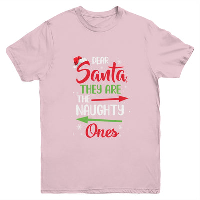 Merry Christmas Dear Santa They Are Naughty Ones Youth Youth Shirt | Teecentury.com