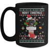 Merry Christmas French Bulldog In Sock Dog Funny Ugly Xmas Mug Coffee Mug | Teecentury.com