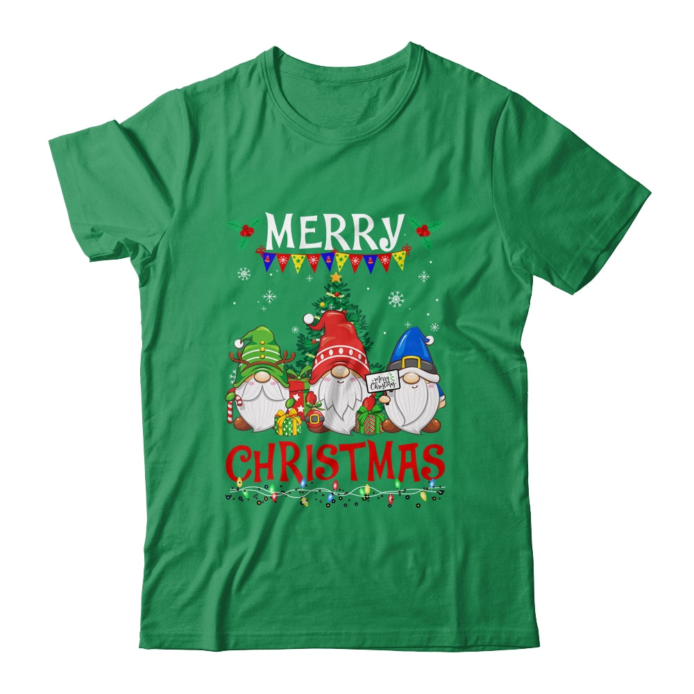 Merry Christmas Gnome Christmas Light Xmas Women Shirt & Sweatshirt | teecentury