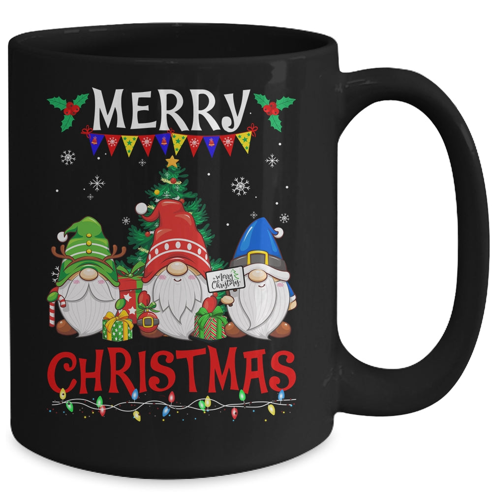 Merry Christmas Gnome Christmas Light Xmas Women Mug | teecentury