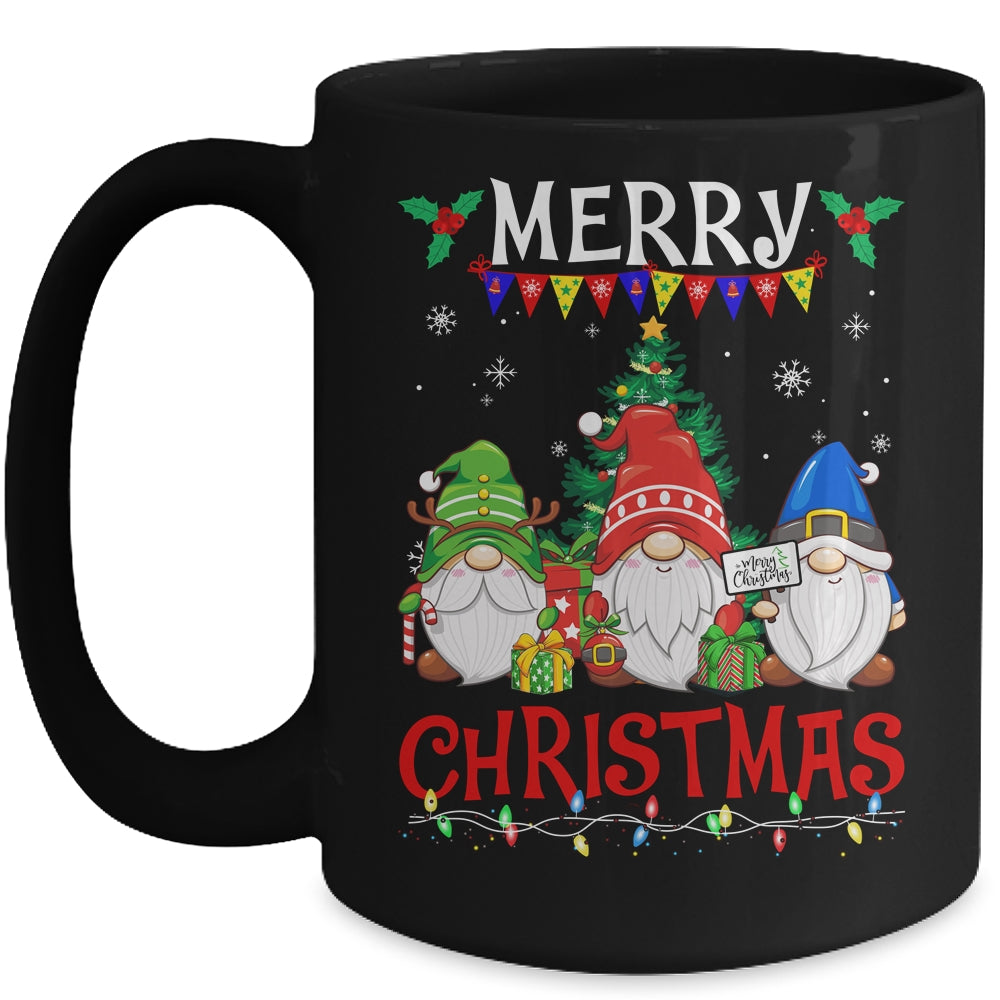 Merry Christmas Gnome Christmas Light Xmas Women Mug | teecentury