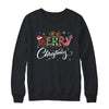 Merry Christmas Leopard Buffalo Red Plaid T-Shirt & Sweatshirt | Teecentury.com