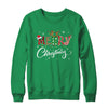 Merry Christmas Leopard Buffalo Red Plaid T-Shirt & Sweatshirt | Teecentury.com