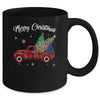Merry Christmas Leopard Buffalo Truck Tree Red Plaid Mug Coffee Mug | Teecentury.com
