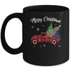 Merry Christmas Leopard Buffalo Truck Tree Red Plaid Mug Coffee Mug | Teecentury.com