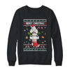 Merry Christmas Poodle In Sock Dog Funny Ugly Xmas T-Shirt & Sweatshirt | Teecentury.com