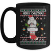 Merry Christmas Poodle In Sock Dog Funny Ugly Xmas Mug Coffee Mug | Teecentury.com