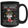 Merry Christmas Pug In Sock Dog Funny Ugly Xmas Mug Coffee Mug | Teecentury.com