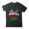 Merry Christmas Red Truck Christmas Tree Lights Snow T-Shirt & Sweatshirt | Teecentury.com