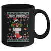 Merry Christmas Rottweiler In Sock Dog Funny Ugly Xmas Mug Coffee Mug | Teecentury.com