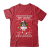 Merry Christmas Saint Bernard In Sock Dog Funny Ugly Xmas T-Shirt & Sweatshirt | Teecentury.com