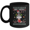 Merry Christmas Saint Bernard In Sock Dog Funny Ugly Xmas Mug Coffee Mug | Teecentury.com