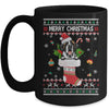 Merry Christmas Saint Bernard In Sock Dog Funny Ugly Xmas Mug Coffee Mug | Teecentury.com