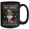 Merry Christmas Shih Tzu In Sock Dog Funny Ugly Xmas Mug Coffee Mug | Teecentury.com