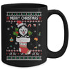 Merry Christmas Siberian Husky In Sock Dog Funny Ugly Xmas Mug Coffee Mug | Teecentury.com